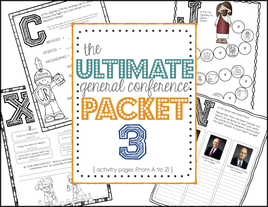 Ultimate LDS General Conference Activity Packet 3 for Kids
